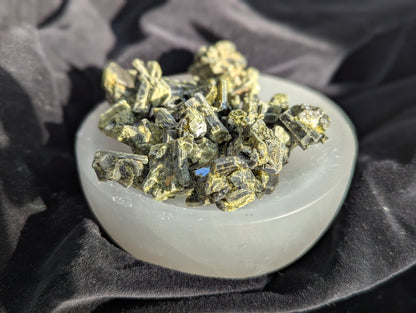 Raw Green Tourmaline Pieces