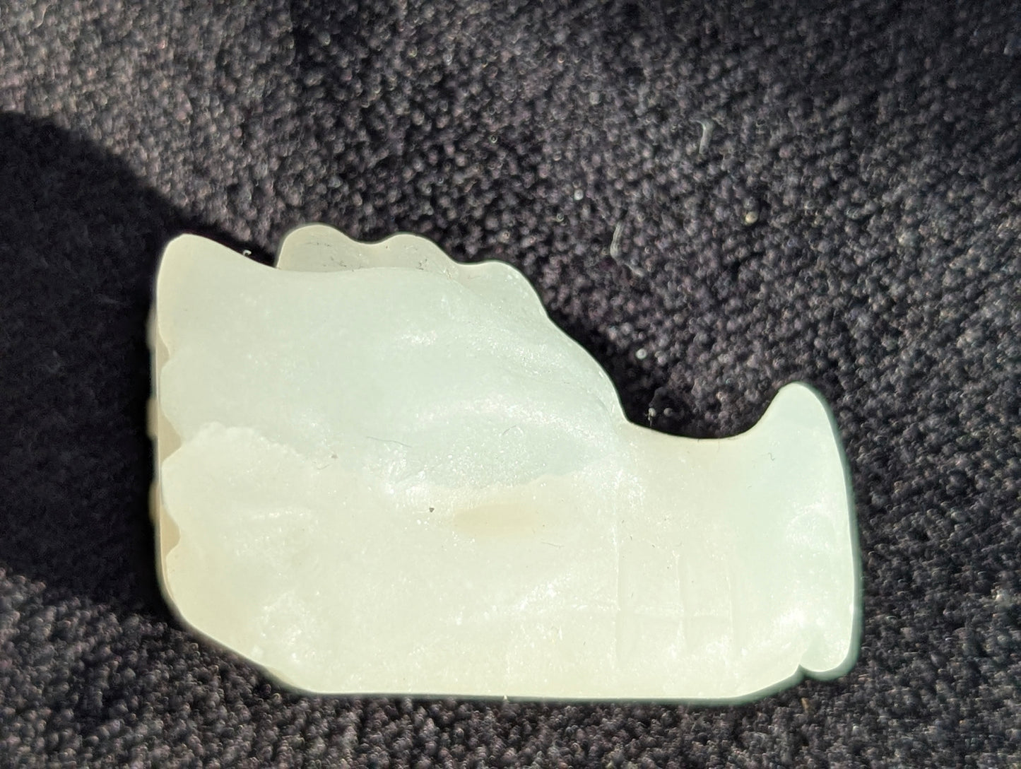 Tiny Dragon Head Mineral Totem ~ 1"