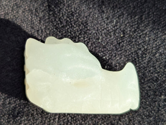 Dragon Head Carvings - Totem - 1" choose your mineral