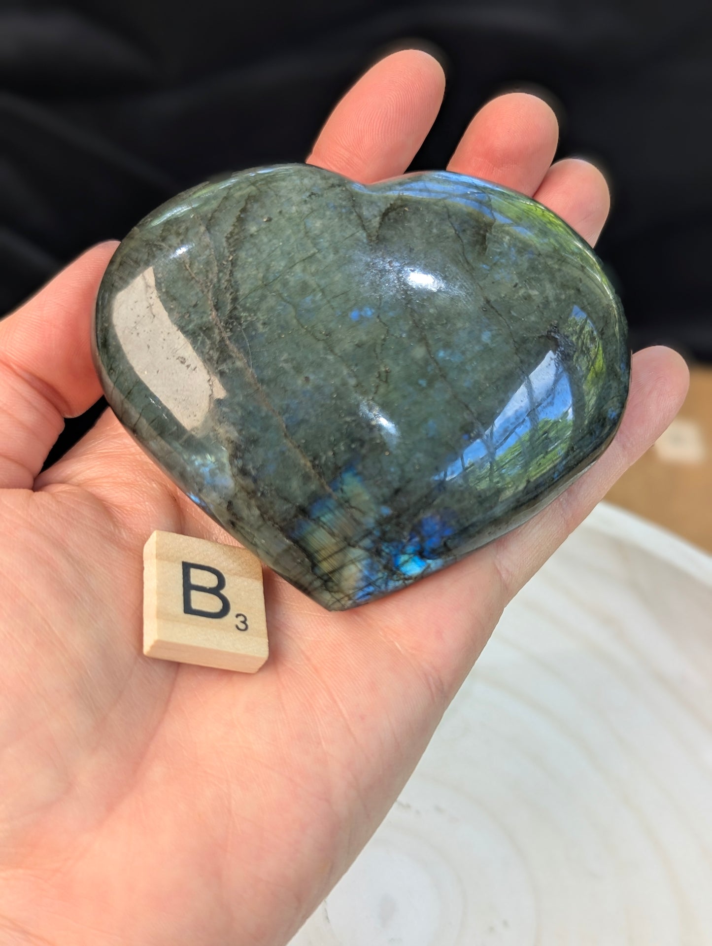 Labradorite Hearts