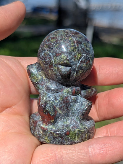 Dragon Blood Jasper Penguin - Carving - 2.3"