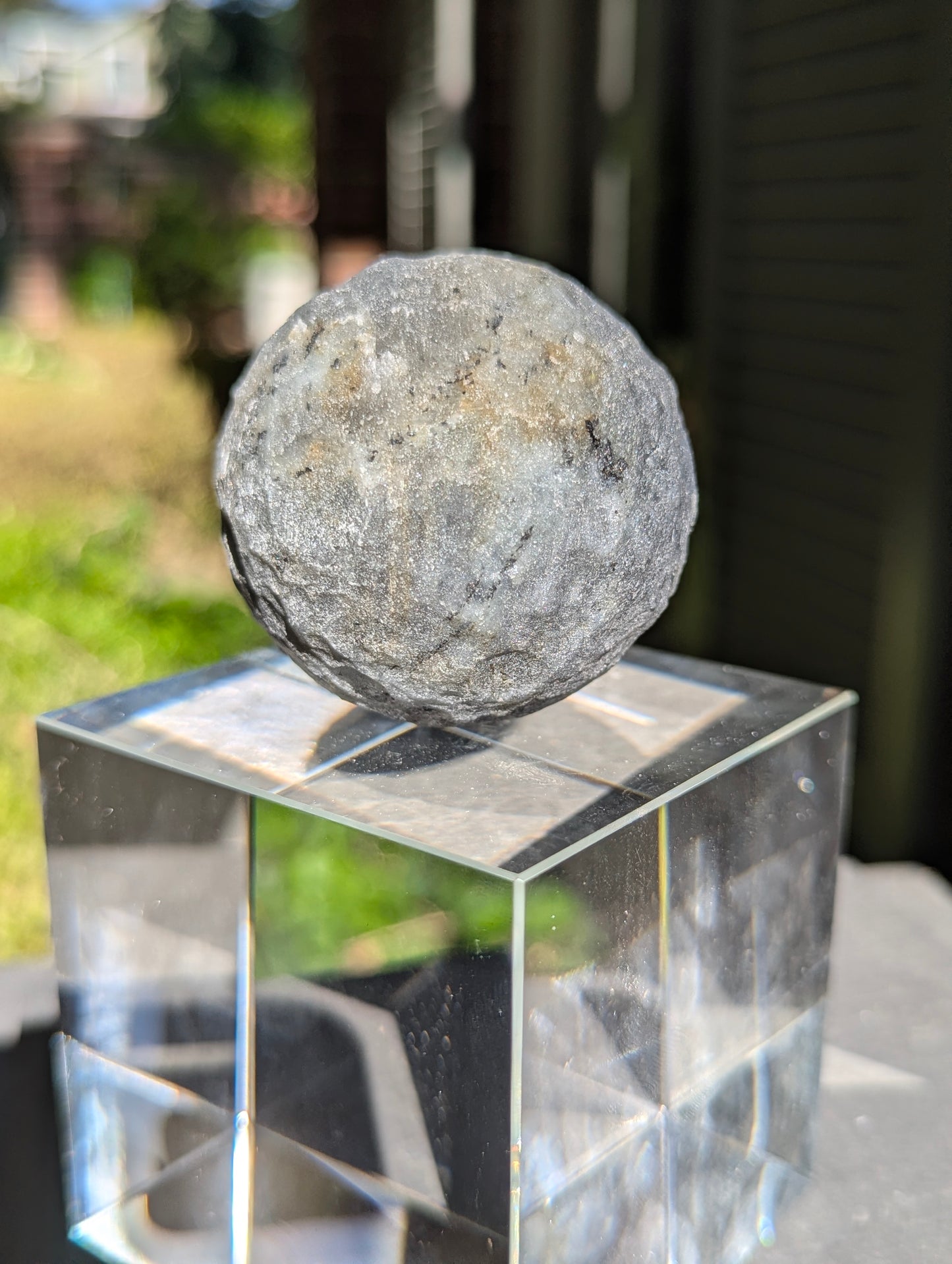 Lunar Collection | Carved Mineral Moon Sphere (50mm) – Natural Stone | small - Choose Your Mineral