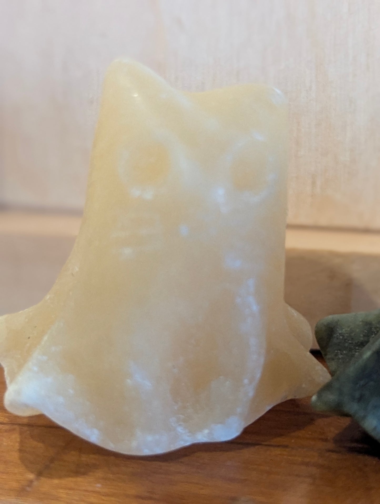 Tiny Ghost Cat Mineral Totem ~ 1"
