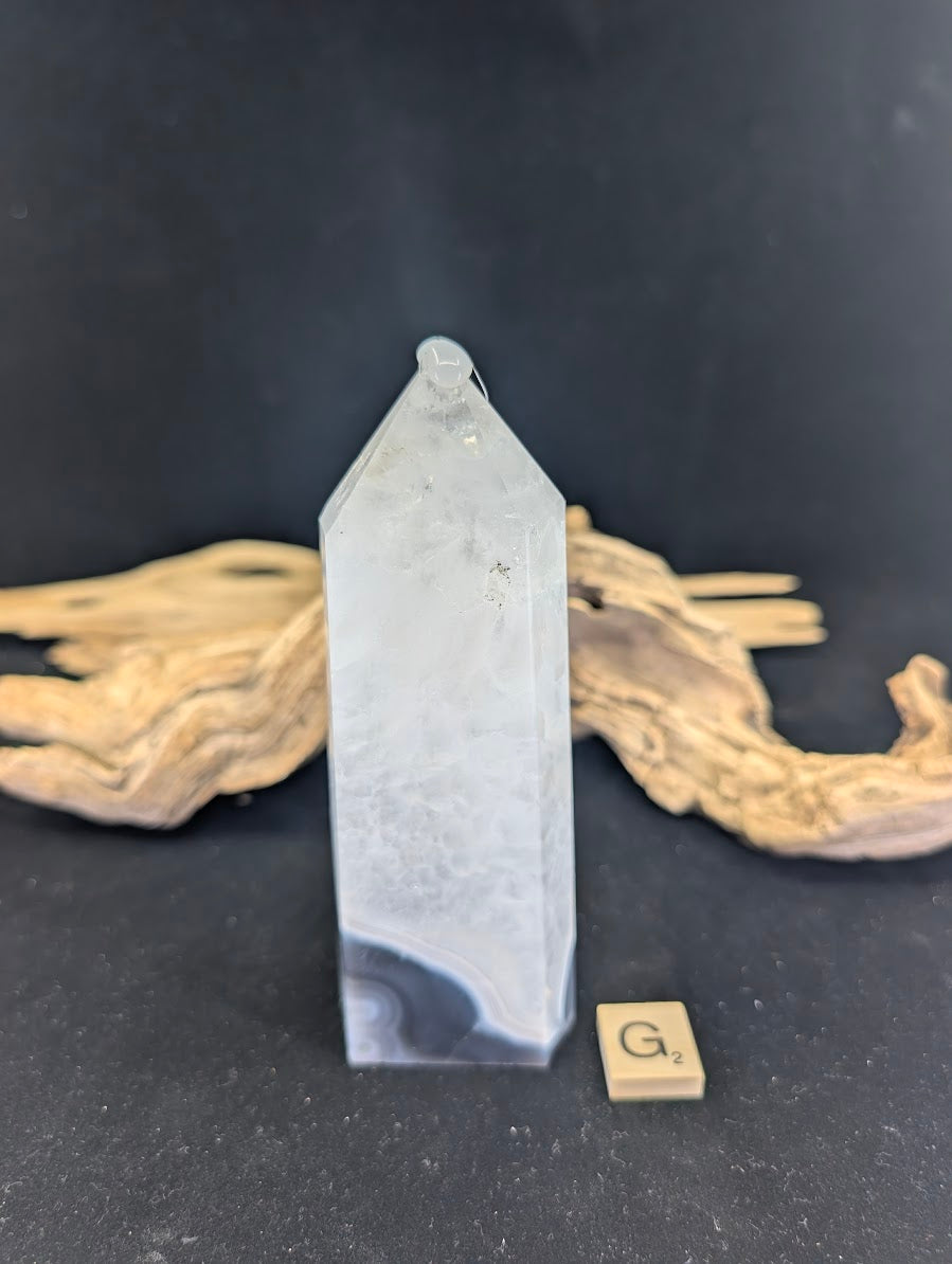 Back view of Variant G displaying deep forest green moss plumes.