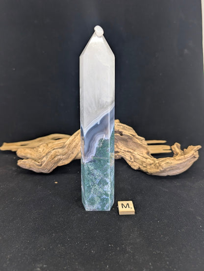 Front view of Variant M (510g/20cm) with a tall slender profile.