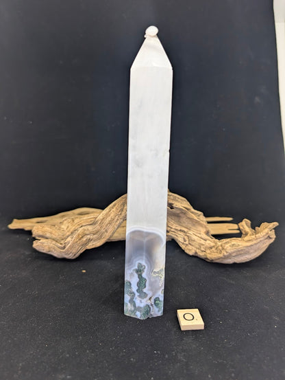 Back view of Variant O highlighting the icy chalcedony peak.