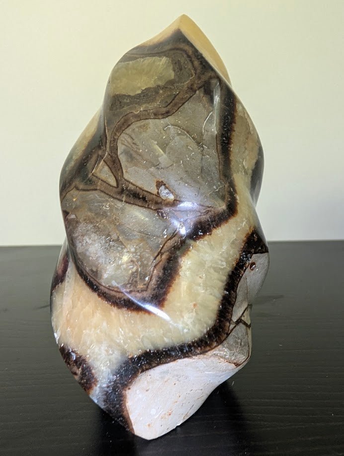 Septarian "Dragon Stone" Nodule Flame Carving – Madagascar - Legacy Crystals and Minerals