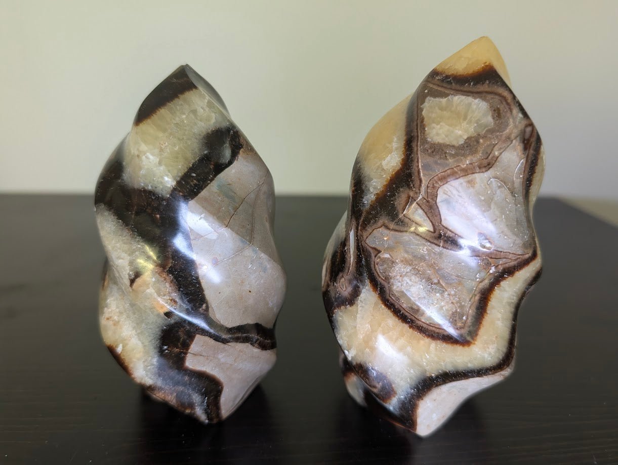 Septarian "Dragon Stone" Nodule Flame Carving – Madagascar - Legacy Crystals and Minerals