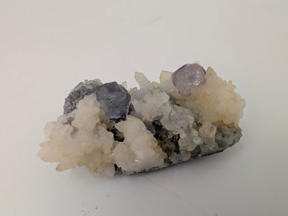 Shangbao Fluorite with Quartz – UV Reactive Collector’s Specimen - Legacy Crystals and Minerals