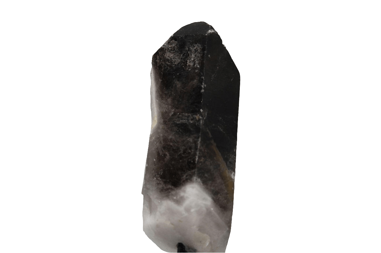 Smoky Quartz Crystal on Metal Stand – Garden/Phantom Inclusions, Brazil - Legacy Crystals and Minerals