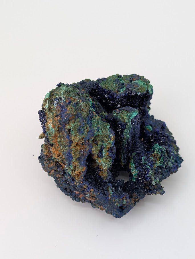 Sparkling Azurite and Malachite Vug - 3.5 x 3 x 2.5 Inches, Anhui Province - Legacy Crystals and Minerals