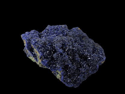 Sparkling Azurite Crystal Cluster with Malachite - 4 x 3.5 x 1.75 Inches, 177 Grams - Legacy Crystals and Minerals