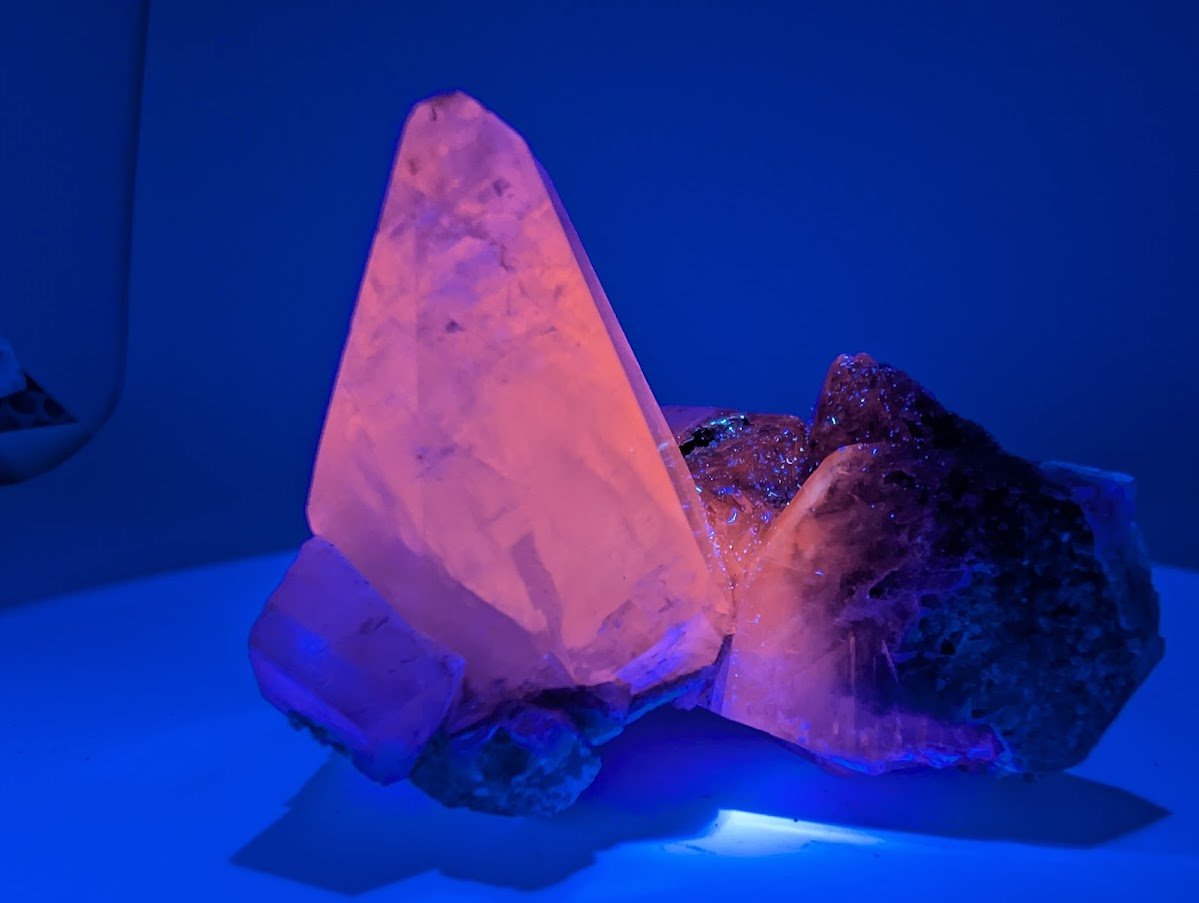 Striking Dogtooth Calcite with Dendritic Inclusions - Legacy Crystals and Minerals