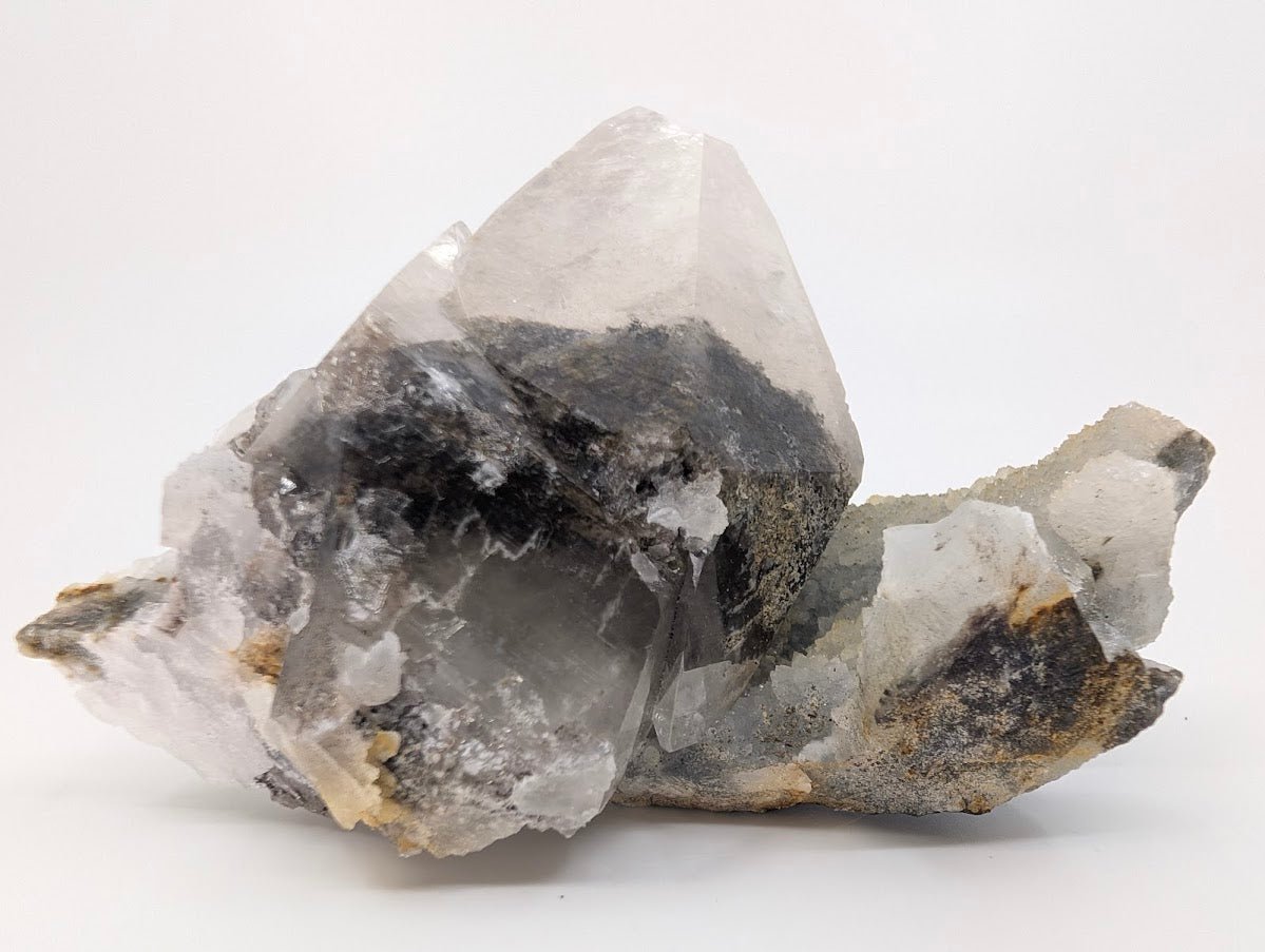 Striking Dogtooth Calcite with Dendritic Inclusions and Sugar Sphalerite - Legacy Crystals and Minerals
