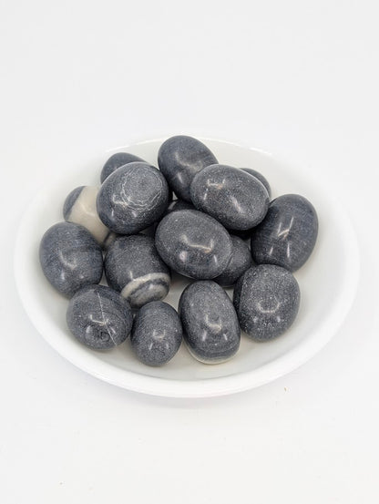 Tai Ji Jasper tumbled stones A grade in bowl
