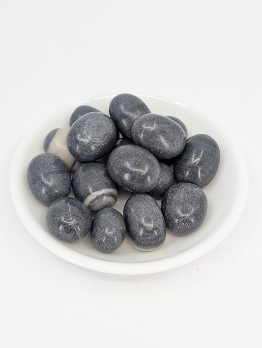 Tai Ji Jasper tumbled stones A grade in bowl