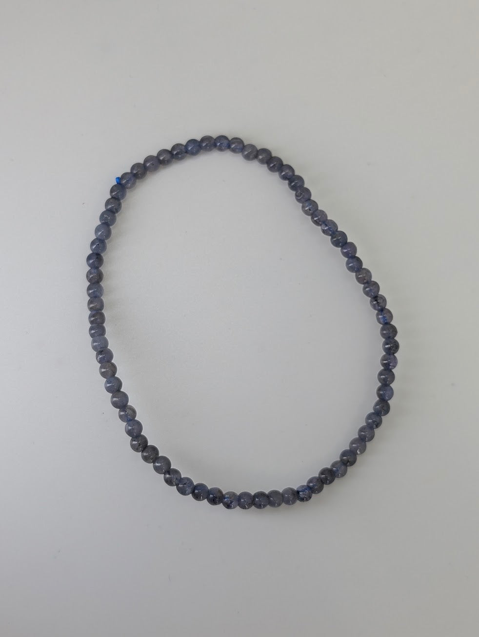 Natural tanzanite 3mm gemstone bracelet ideal for stacking