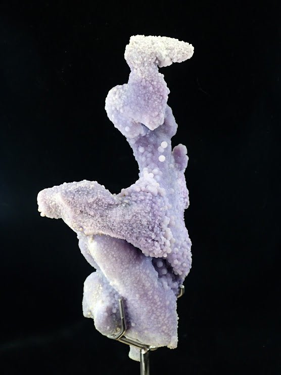 The Dancer – Grape Agate on Custom Mount - Batu Manakarra Mine - Legacy Crystals and Minerals