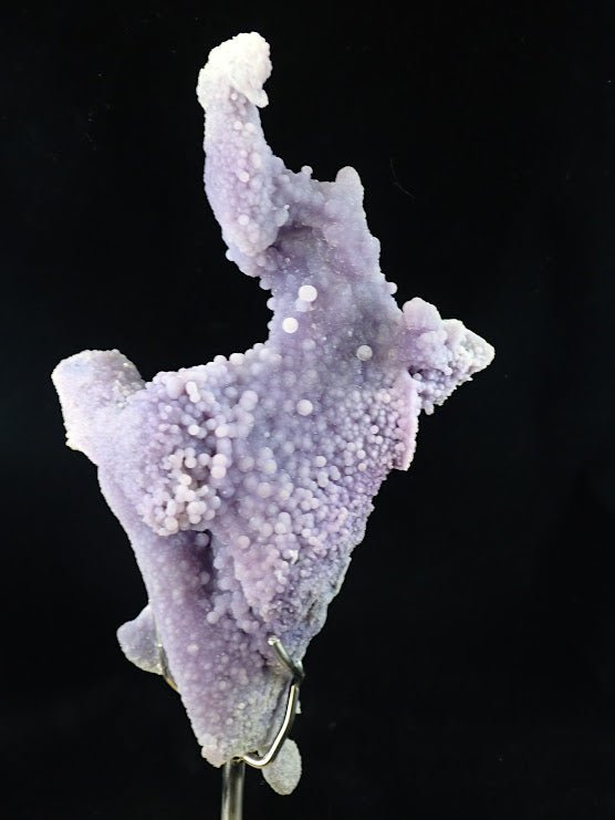 The Dancer – Grape Agate on Custom Mount - Batu Manakarra Mine - Legacy Crystals and Minerals