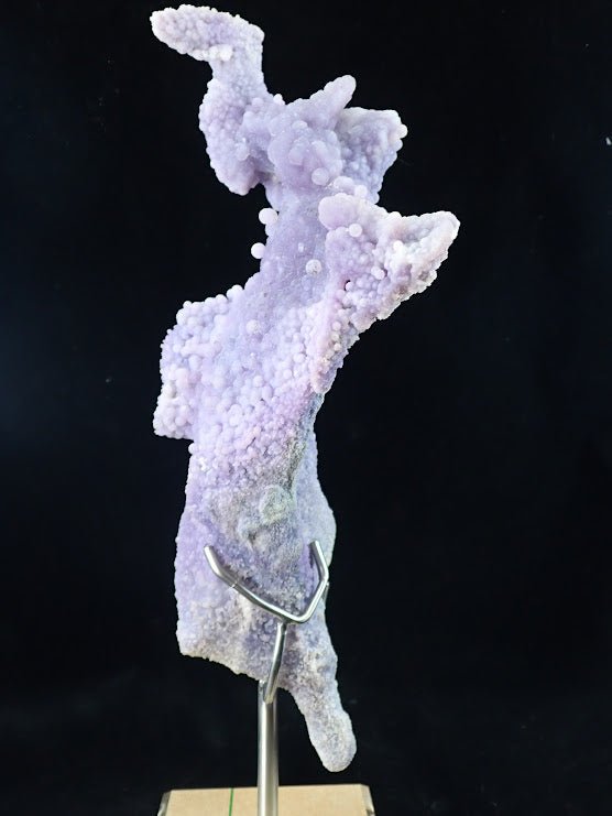The Dancer – Grape Agate on Custom Mount - Batu Manakarra Mine - Legacy Crystals and Minerals
