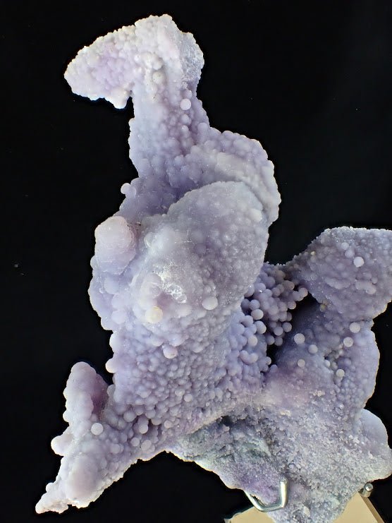 The Dancer – Grape Agate on Custom Mount - Batu Manakarra Mine - Legacy Crystals and Minerals