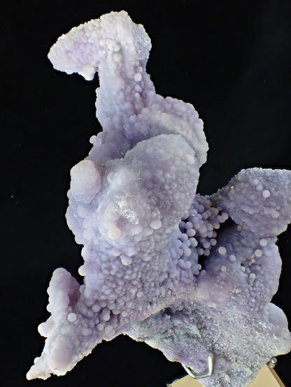 The Dancer – Grape Agate on Custom Mount - Batu Manakarra Mine - Legacy Crystals and Minerals