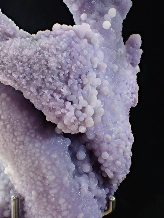 The Dancer – Grape Agate on Custom Mount - Batu Manakarra Mine - Legacy Crystals and Minerals
