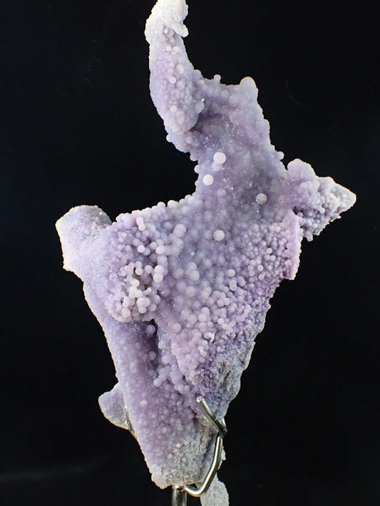 The Dancer – Grape Agate on Custom Mount - Batu Manakarra Mine - Legacy Crystals and Minerals