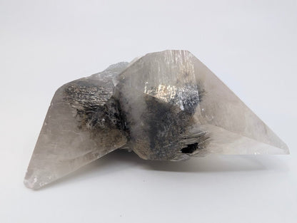 Twin Point Dogtooth Calcite with Dendritic Inclusions and Sugar Sphalerite - Legacy Crystals and Minerals