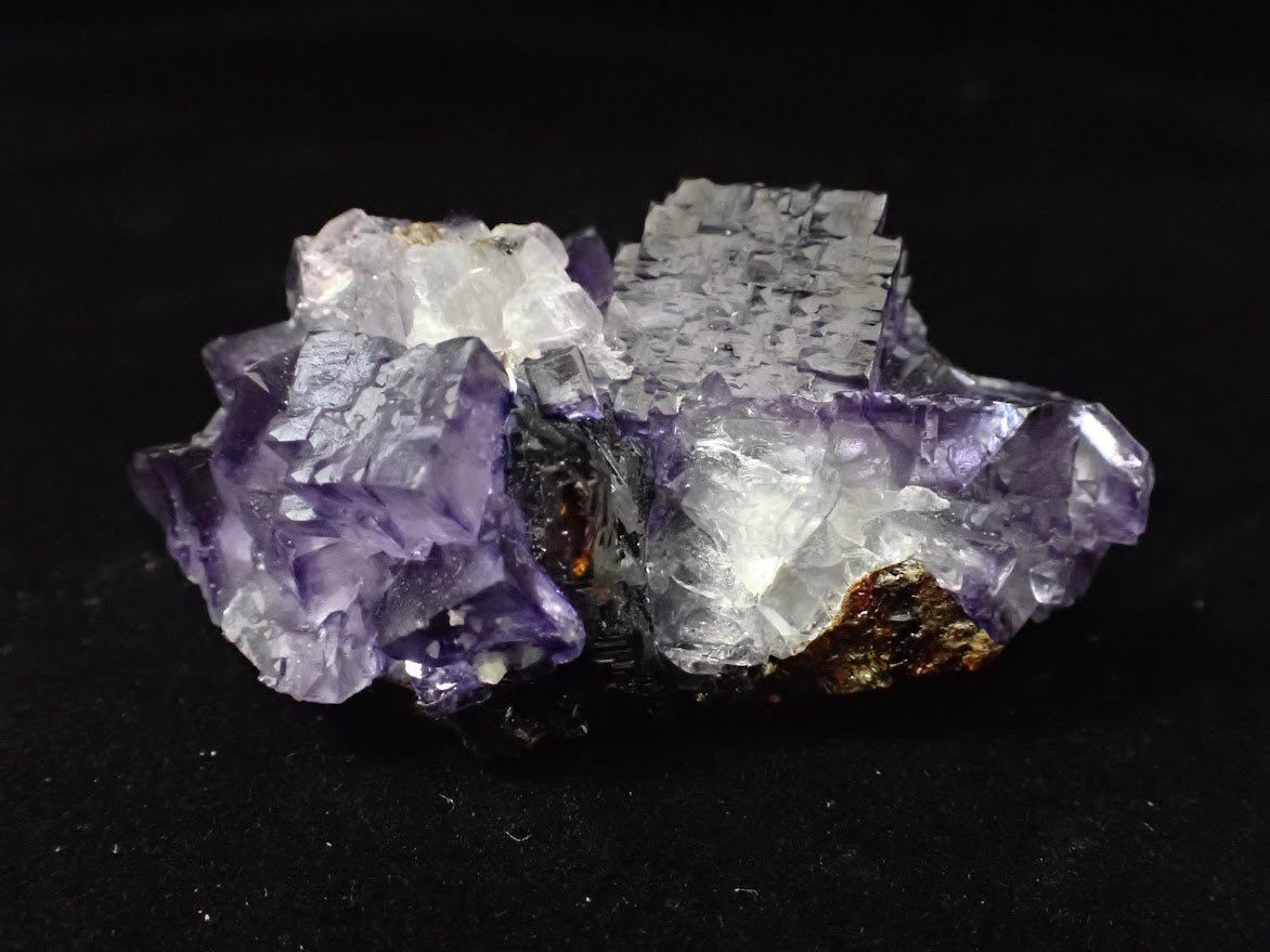 Violet Fluorite with Sphalerite – Elmwood Mine, Tennessee, USA - Legacy Crystals and Minerals