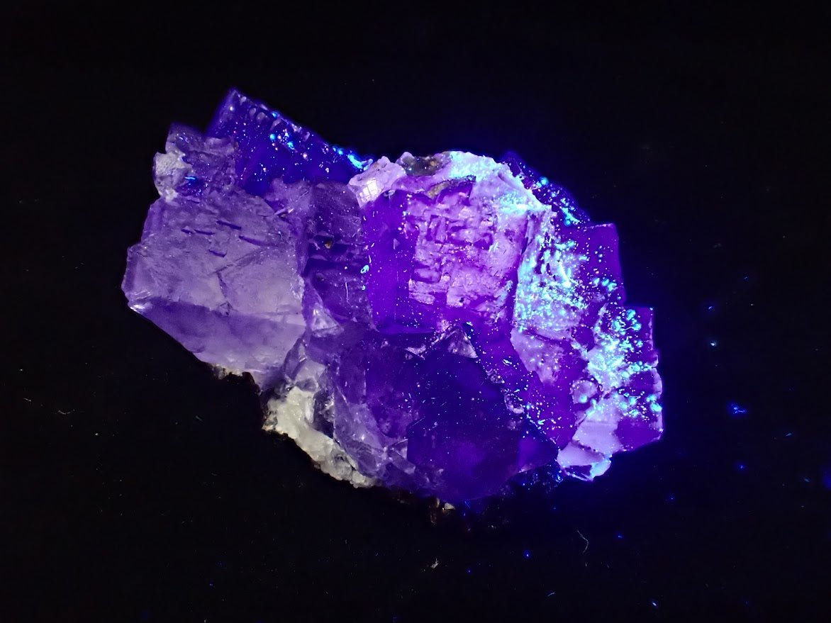 Violet Fluorite with Sphalerite – Elmwood Mine, Tennessee, USA - Legacy Crystals and Minerals
