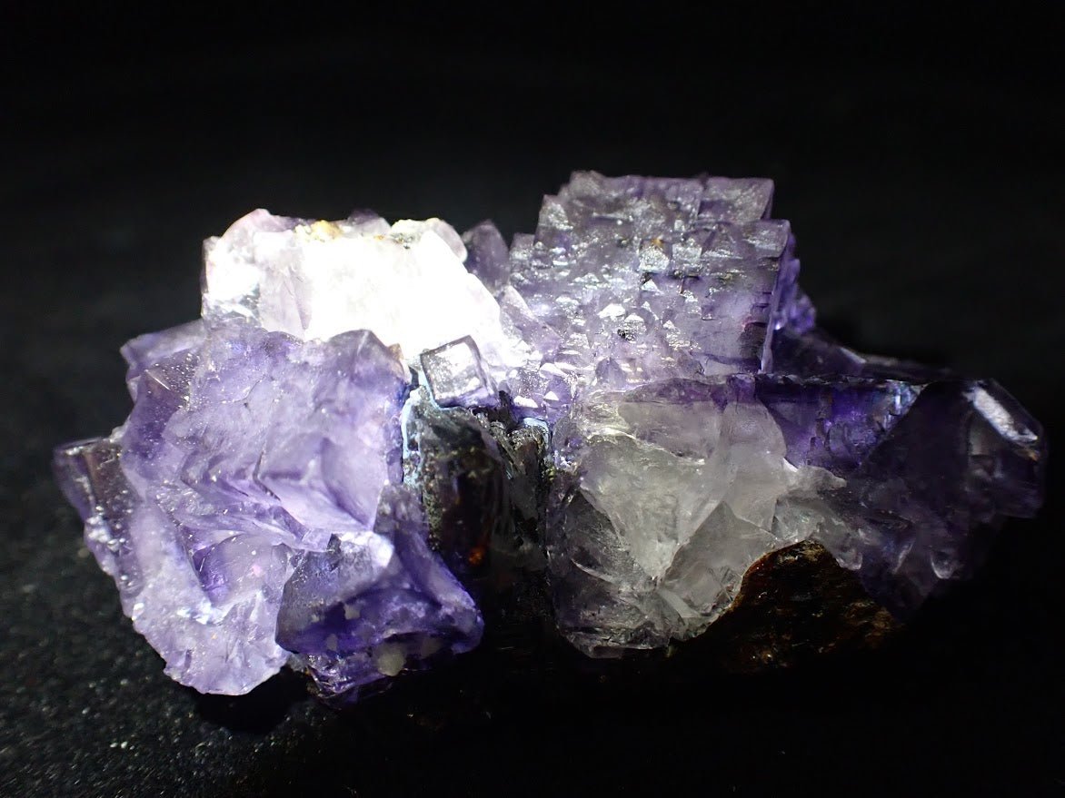 Violet Fluorite with Sphalerite – Elmwood Mine, Tennessee, USA - Legacy Crystals and Minerals
