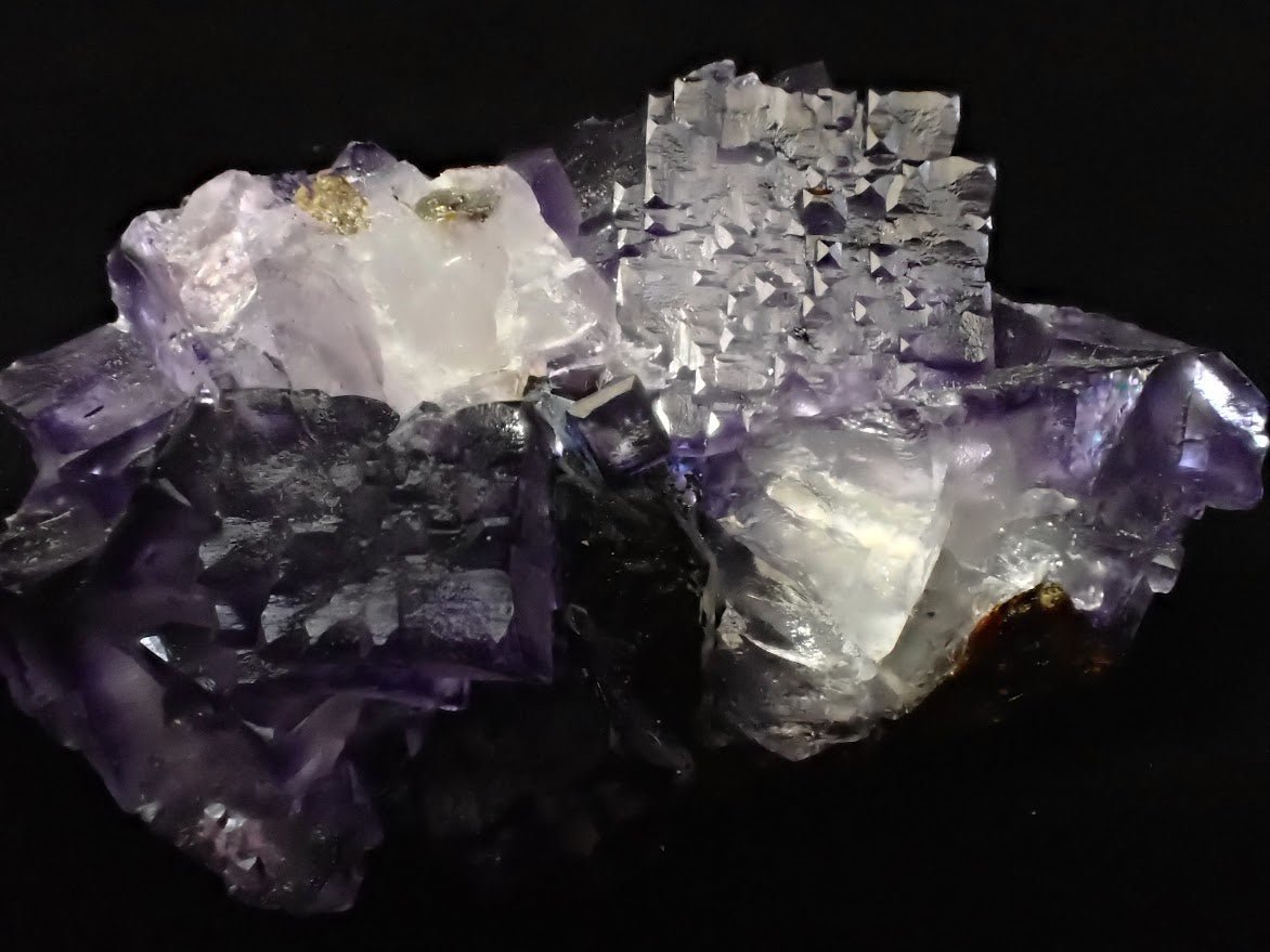 Violet Fluorite with Sphalerite – Elmwood Mine, Tennessee, USA - Legacy Crystals and Minerals