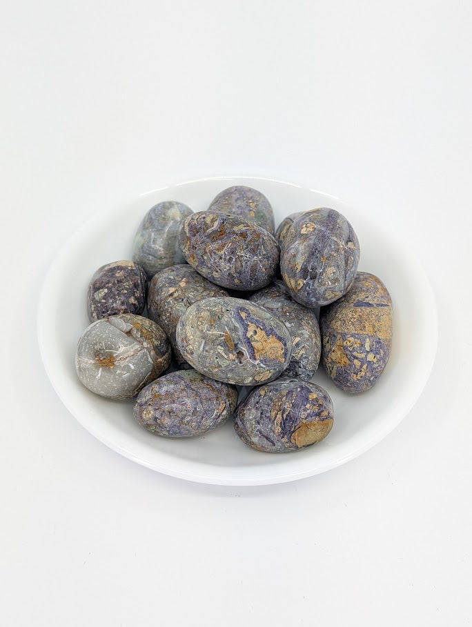 Violet Jasper tumbled stones A+ grade – main product image