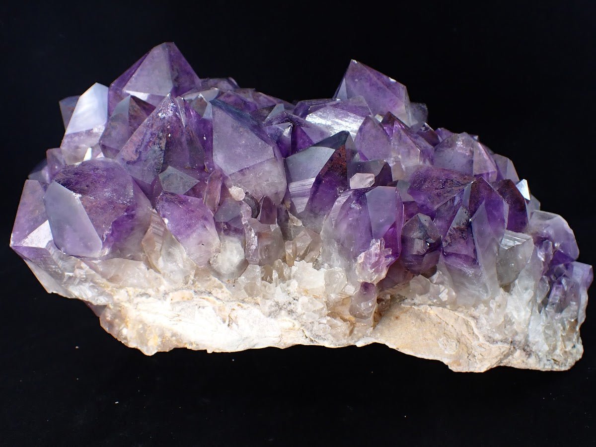 XL Amethyst Cluster with Phantom Zoning – Congo 23 lbs, 12.5" x 9" - Legacy Crystals and Minerals