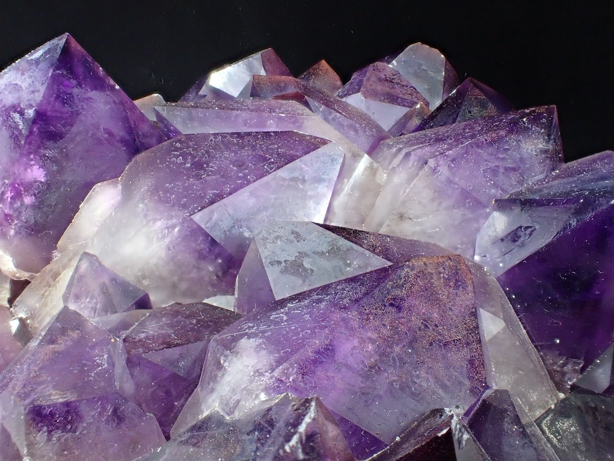 XL Amethyst Cluster with Phantom Zoning – Congo 23 lbs, 12.5" x 9" - Legacy Crystals and Minerals