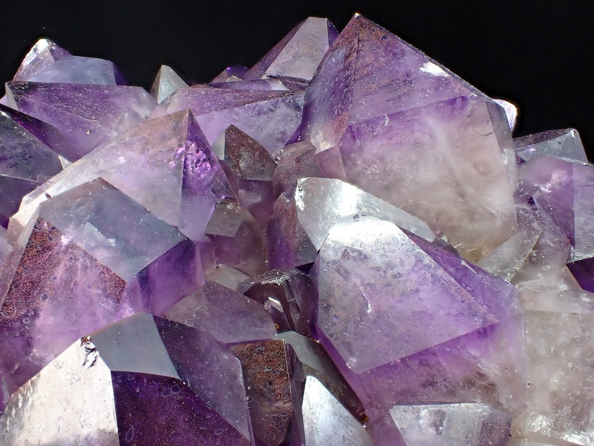 XL Amethyst Cluster with Phantom Zoning – Congo 23 lbs, 12.5" x 9" - Legacy Crystals and Minerals