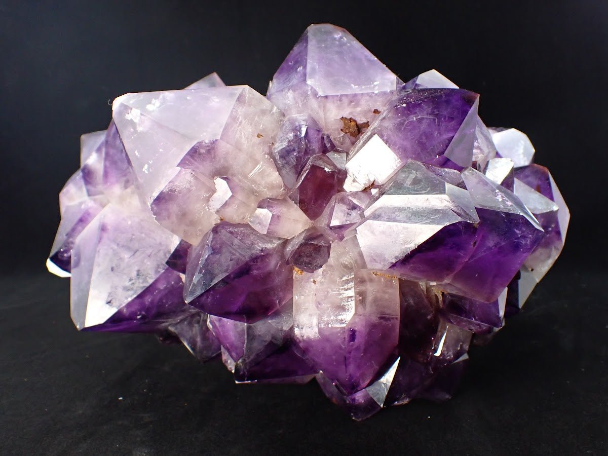 XL Amethyst Cluster with Phantom Zoning – Congo 23 lbs, 12.5" x 9" - Legacy Crystals and Minerals