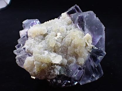 Yindu Fluorite with Barite, Chalcedony and Pyrite – Inner Mongolia, China - Legacy Crystals and Minerals