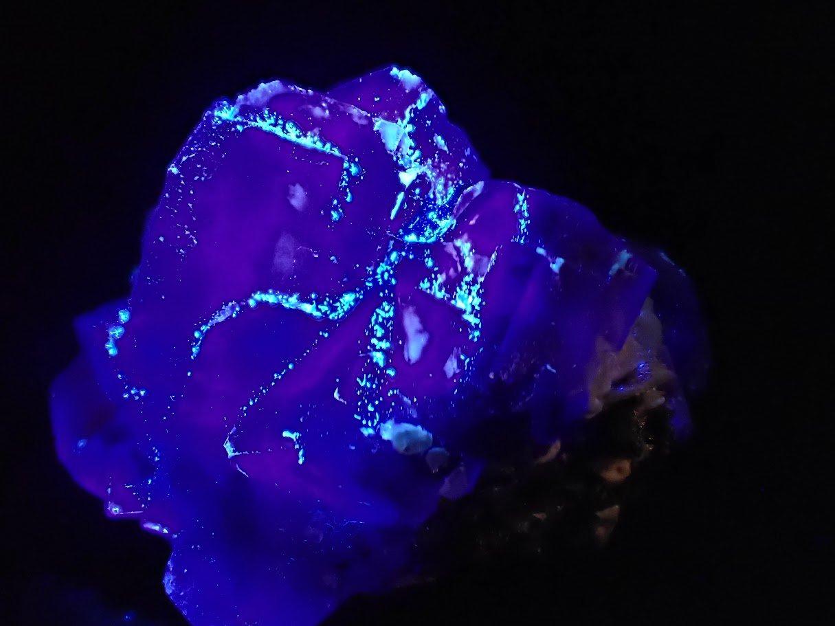 Yindu Fluorite with Barite, Chalcedony and Pyrite – Inner Mongolia, China - Legacy Crystals and Minerals