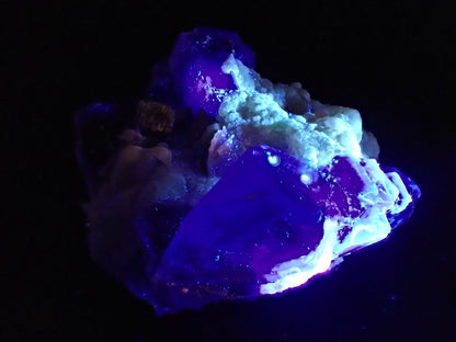 Yindu Fluorite with Barite, Chalcedony and Pyrite – Inner Mongolia, China - Legacy Crystals and Minerals