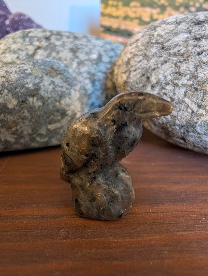 tiny-raven-carving-yooperlite-3cm-fluorescent-sodalite-syenite