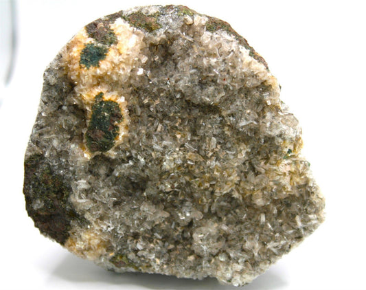 Zeolite Crystal Cluster Formation from India with octagonal calcite crystal flakes. Approx. 10 cm x 10 cm - Legacy Crystals and Minerals