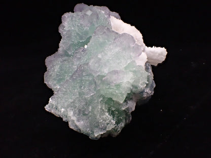Zhejiang Green - Purple Fluorite with Calcite – Multi - Generation Octahedral Growth - Legacy Crystals and Minerals